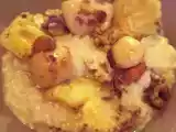 Recette Risotto aux noix de saint jacques, tempura de chou fleur