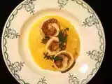 Recette Roulés de poulet aux noix et polenta thym parmesan