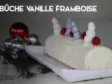Recette Bûche vanille framboise