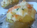 Recette Pommes de terre farcies au saumon fumé