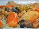 Recette Couscous express poulet citron confit pruneaux