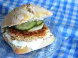 Recette Burger grec et sa sauce façon tzatziki