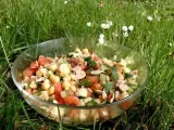 Recette Salade de pois chiches aux courgettes et amandes