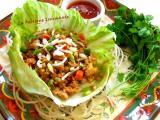 Recette Shēngcài bāo chicken lettuce wrap laitue roulée au poulet