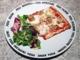 Recette Pizza artichaut, champignons, mozzarella