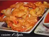 Recette Crevettes frites sauce aigre douce