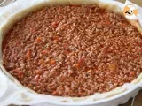 Recette Tarte à la viande hachée et sauce tomate