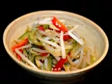 Recette Salade concombre/soja/poivron à la japonaise