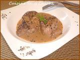 Recette Filet mignon de porc au poivre et au madère