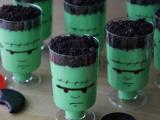 Recette Crèmes frankenstein pour halloween