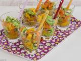 Recette Verrine kiwis, oranges et truite fumée