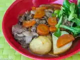 Recette Mijoté de joues de porc aux champignons et carottes