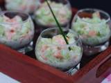 Recette Verrine de saumon fumé et concombre