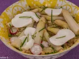 Recette Salade de quinoa aux asperges, radis et mozarella