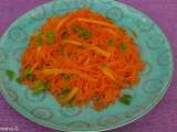 Recette Salade de carottes rapées à la mimolette