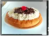 Recette Gâteau basque revisité à la crème cassonade et chantilly