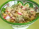 Recette Salade de semoule aux asperges, radis et tomates confites