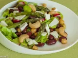 Recette Salade aux haricots rouges, pois chiches et noix de cajou