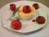 Recette Flan au parmesan et à la sauge et sa farandole de tomates cerises