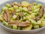 Recette Salade de pommes de terre, concombre et sardines