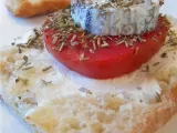 Recette Bruschetta tomate & chevre chaud