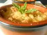Recette Crumble aux pêches & noisette