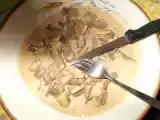 Recette Rognons de porc, champignons de paris, sauce vin blanc, moutarde et crème