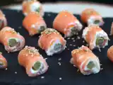 Recette Roulés de saumon au chèvre et asperges