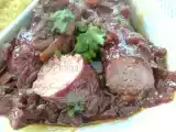 Recette Diots de savoie sauce aux tomates séchées et au vin rouge