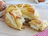 Recette Feuilleté de camembert jambon et oignons