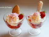 Recette Glace vanille avec des fraises parfumées à la liqueur de basilic