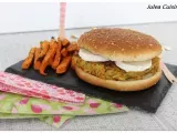 Recette Burger - pomme de terre / carotte / courgette - au chèvre