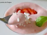 Recette Mousse de fraises parfumée au gingembre et liqueur de basilic (thermogourmet)
