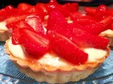 Recette Recette tartelette sablée aux fraises et crème vanille