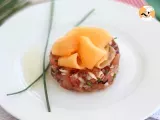 Recette Tartare jambon melon tomate
