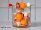 Recette Verrine de billes de melon, mozzarella et jambon