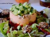 Recette Terrine de poivrons et poulet ricotta au pesto rosso