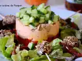 Recette Terrine de poivrons et poulet ricotta au pesto rosso