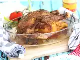 Poulet en croûte de moutarde et herbes de provence