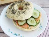 Recette Bagel au saumon, concombre et fromage frais