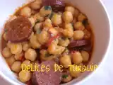 Recette Pois chiches au sucuk - sucuklu nohut