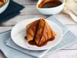 Recette Samoussas de crêpes aux pommes caramélisées