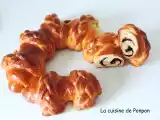 Recette Brioche roulée en petites tresses au chocolat