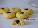 Recette Biscuits aux graines de pavot garnis de ganache choco