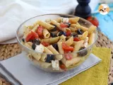 Recette Salade de pâtes, tomate, feta et olives