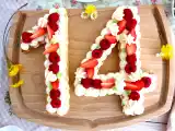 Recette Tarte chiffres ou number cake