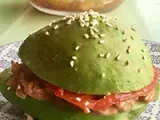 Recette Avocado burger au saumon fumé