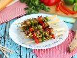 Recette Brochettes de poulet au poivron