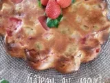 Recette Gâteau au yaourt fraises rhubarbe