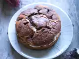 Recette Gâteau marbré chocolat lait concentré garni de chantilly au café